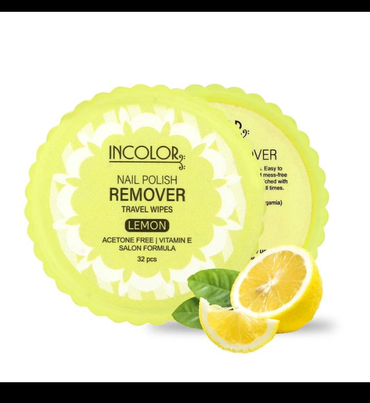 INCOLOR Nail Paint Remover Travel Wipes