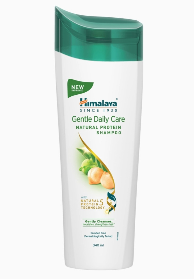 Himalaya Gentle Daily Care Natural Protein Shampoo, Gently cleanses & strengthens, With Chickpea, Licorice & Amla, For Women & Men