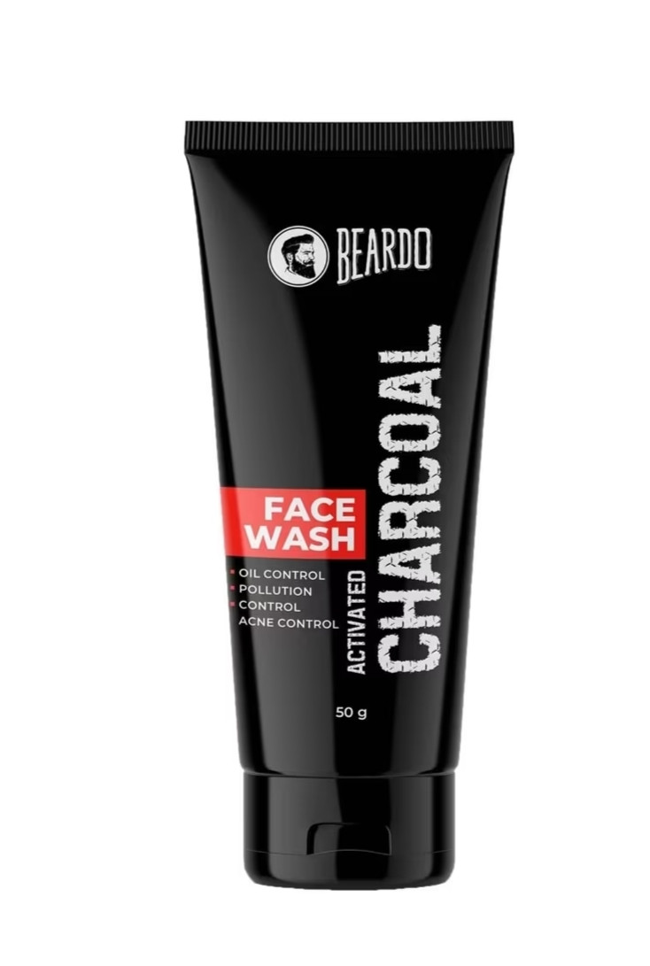 Beardo Activated Charcoal Face Wash for men,  | For Deep Pore Cleaning and Removes Dirt | face wash for acne and pimples | face wash for oily skin