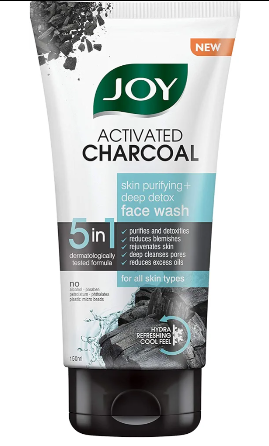 Joy Activated Charcoal Skin Purifying Deep Detox Face Wash