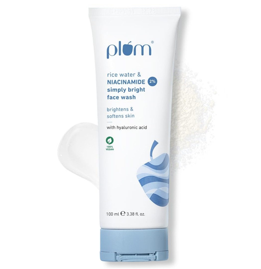 Plum Ricewater & Niacinamide 2% facewash 100ml