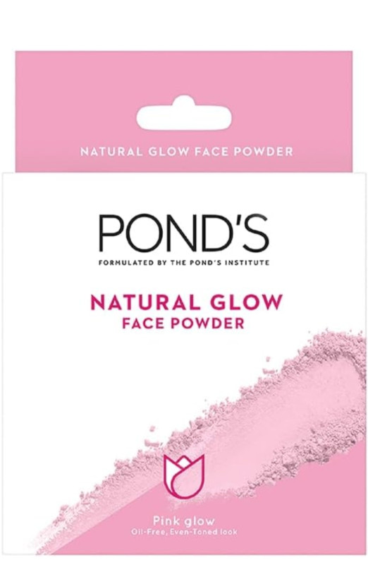 POND's Natural Glow Face Matte Powder For Normal Skin,- 30G, Pink