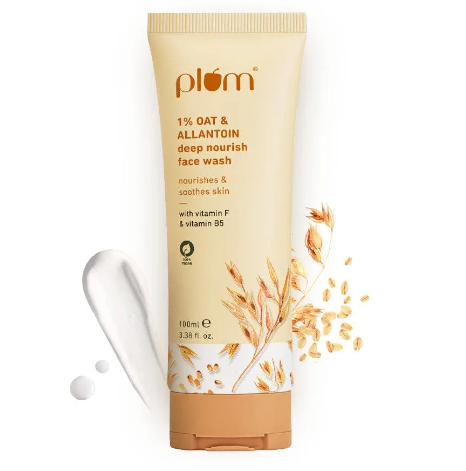 Plum 1% Oat & Allantoin Deep nourish Facewash 100ml