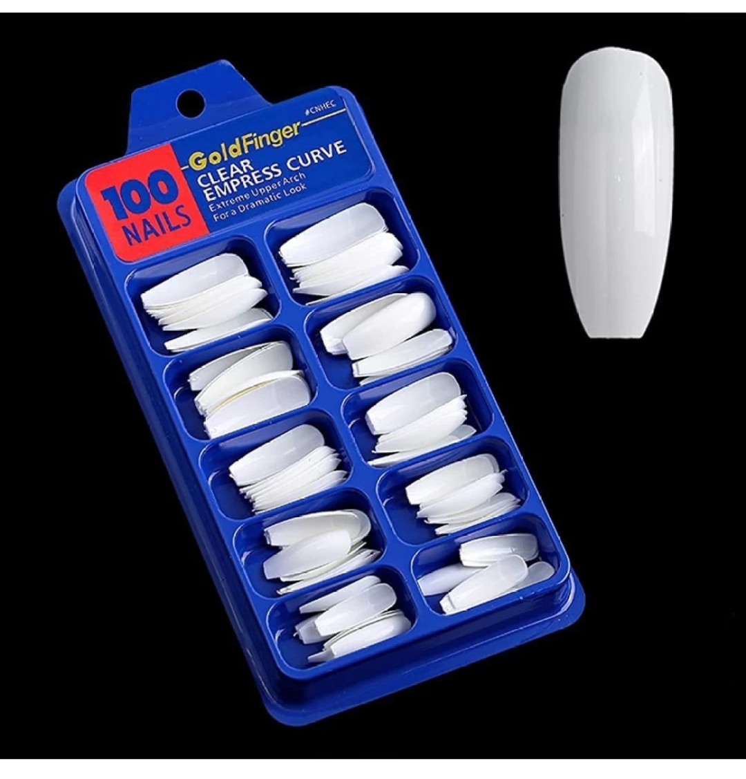 French Nails White (100pice)