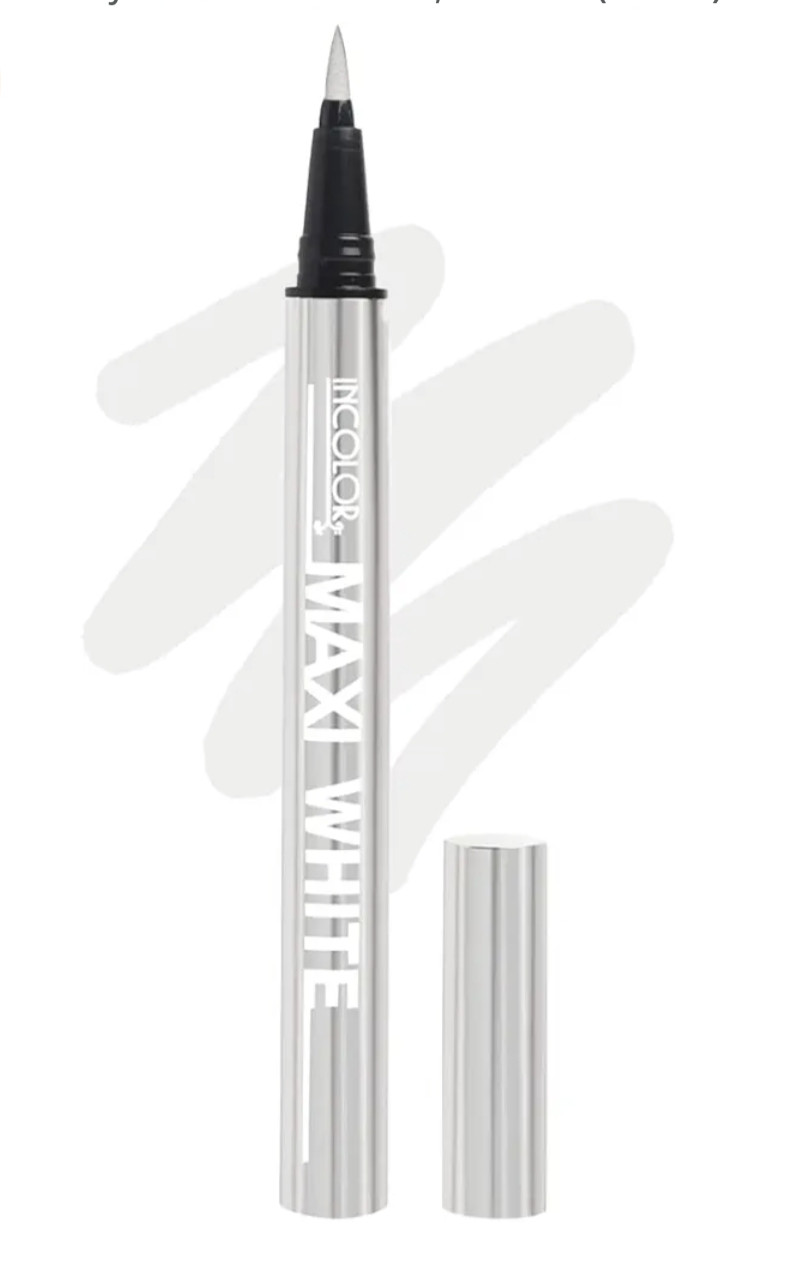 INCOLOR Maxi Long Lasting Smudge Proof Sketch Pen Eyeliner - White