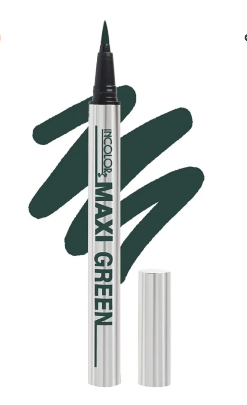 INCOLOR Maxi Long Lasting Smudge Proof Sketch Pen Eyeliner- Green