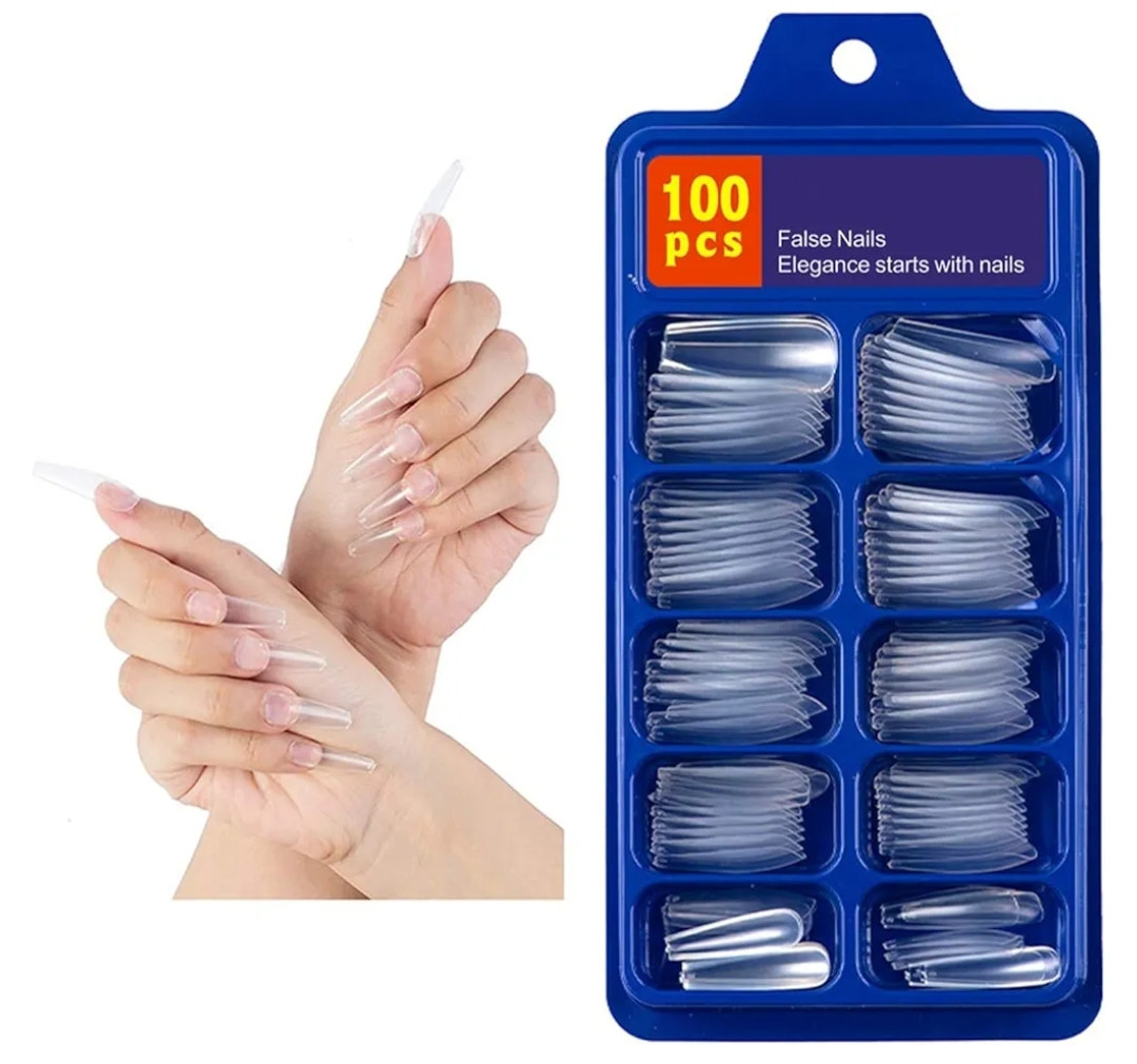 French Transparent Nails (100pice)